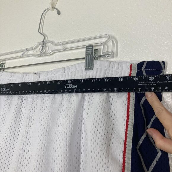 Vintage New Jersey Nets Shorts Mens 46 White Mesh NBA Basketball Champion 90s - Picture 7 of 16